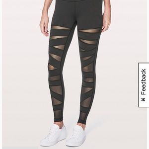 Lululemon Wunder Under Pant (Hi Rise) Tech Mesh